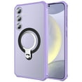 thumbnail image 2 of Dteck Case for Samsung Galaxy S24 Plus,Shockproof Rubber Ring Holder Kickstand Hybrid PC Back Cover,Lightpurple, 2 of 6