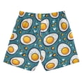 thumbnail image 2 of Egg Pattern Swim Trunks Quick Dry Beach Pool Board Shorts Lightweight Stylish Print Sizes 2T to XL, 2 of 8