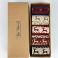 thumbnail image 2 of 5Pair Women's Christmas Holiday Socks Cotton Xmas Socks for Girls Novelty Christmas Gifts with Box, 2 of 6