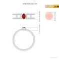 thumbnail image 4 of ANGARA Natural Marquise Ruby Parallel Split Shank Ring with Accents in 14K White Gold for Women (Size-5x2.5mm) | July Birthstone Jewelry for Her, 4 of 9