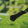 thumbnail image 6 of Black Golf Head Covers Driver 1 3 5 Fairway Woods Headcovers for Club Fits All and Clubs 3Pcs, 6 of 10