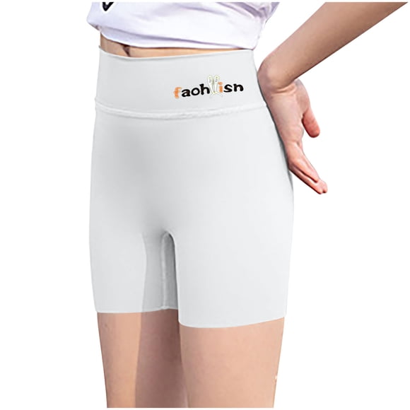 Odeerbi 2-12 Años Niñas Bike Shorts Yoga Shorts Entrenamiento Danza Atlético Deportes Shorts Seguridad de Verano Bajo Vestido Shorts