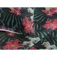 thumbnail image 3 of Ambesonne Tropical Quilted Bedspread Set 3 Pcs, Exotic Watercolor Flowers, Twin, Pale Fuchsia Sea Green, 3 of 4