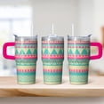 thumbnail image 2 of Boho Themed 20oz Tumbler with Lid & Straw - Stainless Steel Insulated Coffee Cup, Double Wall Vacuum Travel Mug, Leakproof Thermal, 2 of 5