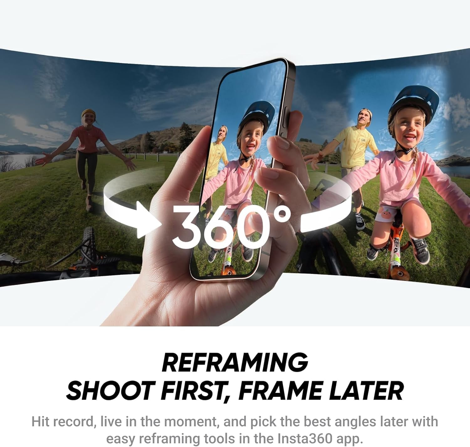 Insta360 X4 Air Standard Bundle | Lightest 8K 360 Action Camera for Epic Adventures | for Travel, Sports, Family Moments, Vlogging | Smooth, Stable, Easy-to-Edit Videos Anytime, Anywhere - Black
