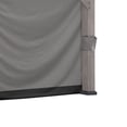 thumbnail image 3 of SUNJOY Universal Replacement Privacy Curtain,Waterproof Privacy Curtains 4-Panel Screen Walls for 12 x 16 ft Gazebo, Patio & Backyard Protection, 3 of 5
