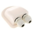 thumbnail image 1 of Double Cable Entry Housing Mount for RV, Marine, Boats, Motorhomes - Waterproof and Weatherproof, Fits for Types 4mm to 12mm 1, 1 of 7