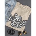 thumbnail image 3 of Buon Ferragosto Curvy Text T-Shirt Women -Image by Shutterstock, Female Medium, 3 of 4