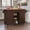 Brown, variant on CBJCBJ 51.7" Rolling Kitchen Island Foldable, Adjustable Shelf & 2 Storage Doors - Mobile Kitchen Cart, Breakfast Bar with Storage (Black)