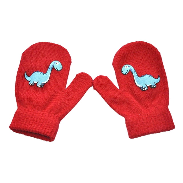 Manoplas para niños y niñas Sonducket Calentador de manos Patrón de dinosaurio Tipo 3 NO3