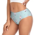 thumbnail image 2 of Balery Milk Tea1 Ropa Interior de Algodón para Mujer con Dibujo – Braguitas Cómodas y Elásticas, Estilo Clásico-XX-Large, 2 of 6