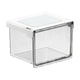 thumbnail image 2 of Caja de almacenamiento colgante bajo el armario del baño, organizador transparente de cajones, contenedor impermeable de encimera de plástico blanco, pequeño/mediano/grande, 2 of 6