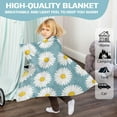 thumbnail image 5 of Flower Daisy Gifts Blanket, Christmas Gift Flower Throw Blanket for Kids Women, Gifts Blanket for Birthday, Leightweight Soft Cozy Blanket Home Couch Living Room Decor All Season Pink(40"x50"), 5 of 7