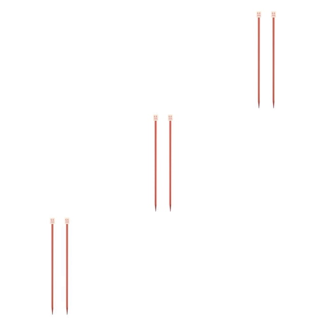serony Color Random Single Pointed Knitting Needles Sweater Weaving Needle Handknitting Tool Home Supplies 13.78 Inch 5.5mm 3Set