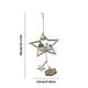 thumbnail image 3 of Colgante de Madera Kulban Ecológico con Corteza de Estrella de Cinco Puntas Pequeño onlyliua, 3 of 5