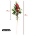 thumbnail image 1 of Nvzi 6 ramas de agujas de pino artificiales, púas de pino de vegetación falsa navideña con tallos de frutos rojos, ramitas de pino de Norfolk de vegetación falsa para manualidades de bricolaje, F, 1 of 3
