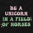 thumbnail image 2 of Be A Unicorn In A field Of Horses Plus Size Crewneck Graphic Tee Shirt Brisco Brands 3X, 2 of 6