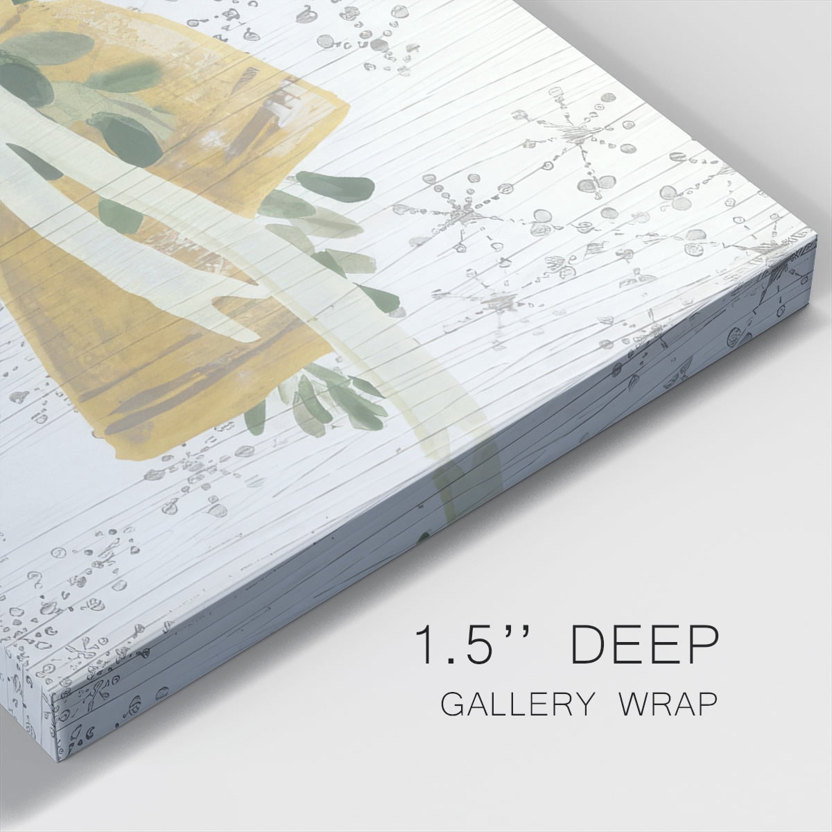 Weathered Aspen Wreath Collection B- Gallery Wrapped Canvas