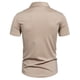 thumbnail image 4 of pstuiky Camisa de manga corta para hombre, Camisa informal de negocios de color liso con solapa y botones de manga corta para hombre camisas casuales para hombre l, 4 of 6