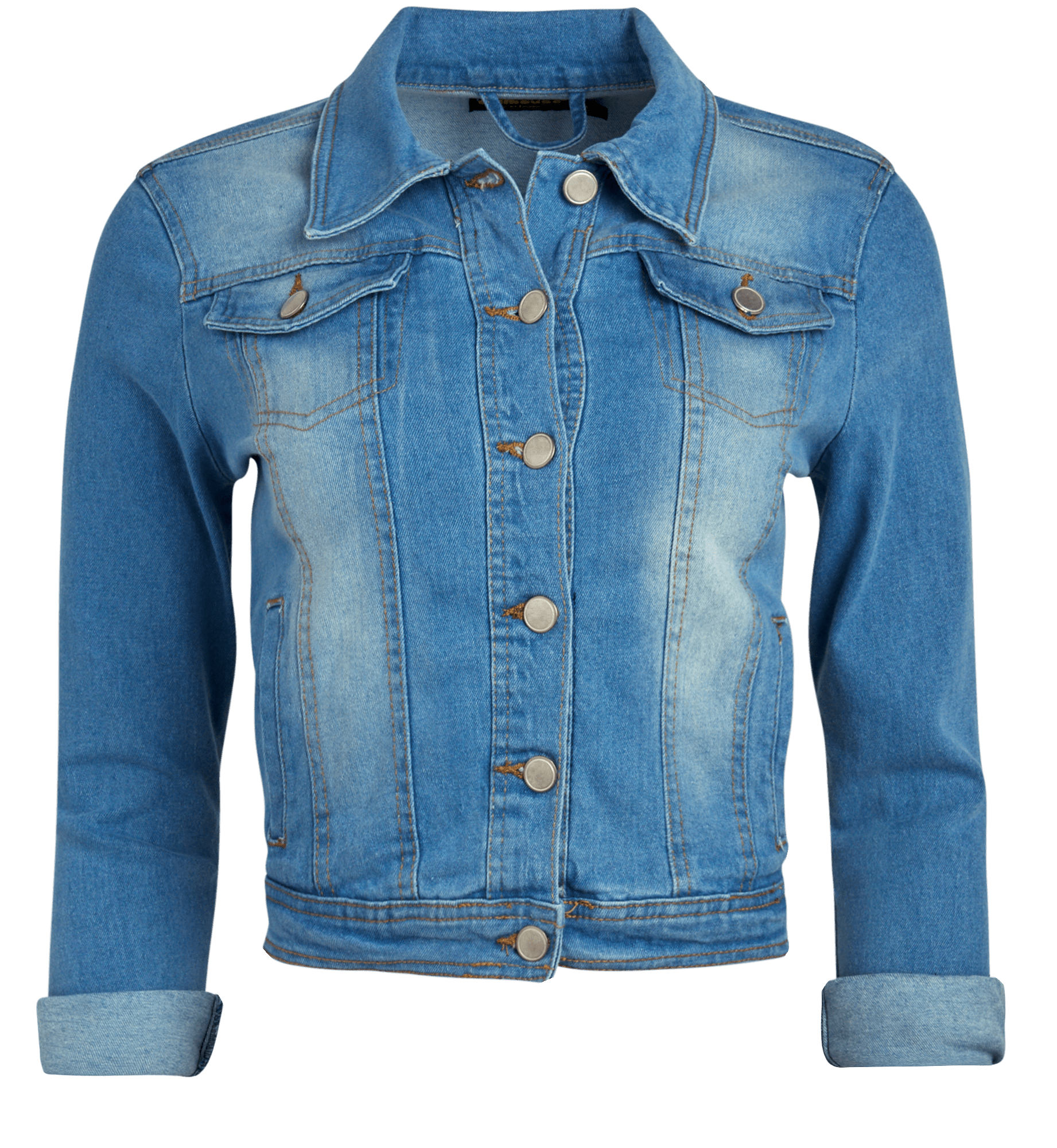 dollhouse Women’s Jacket Basic Denim Classic Crop Jean Jacket (Size