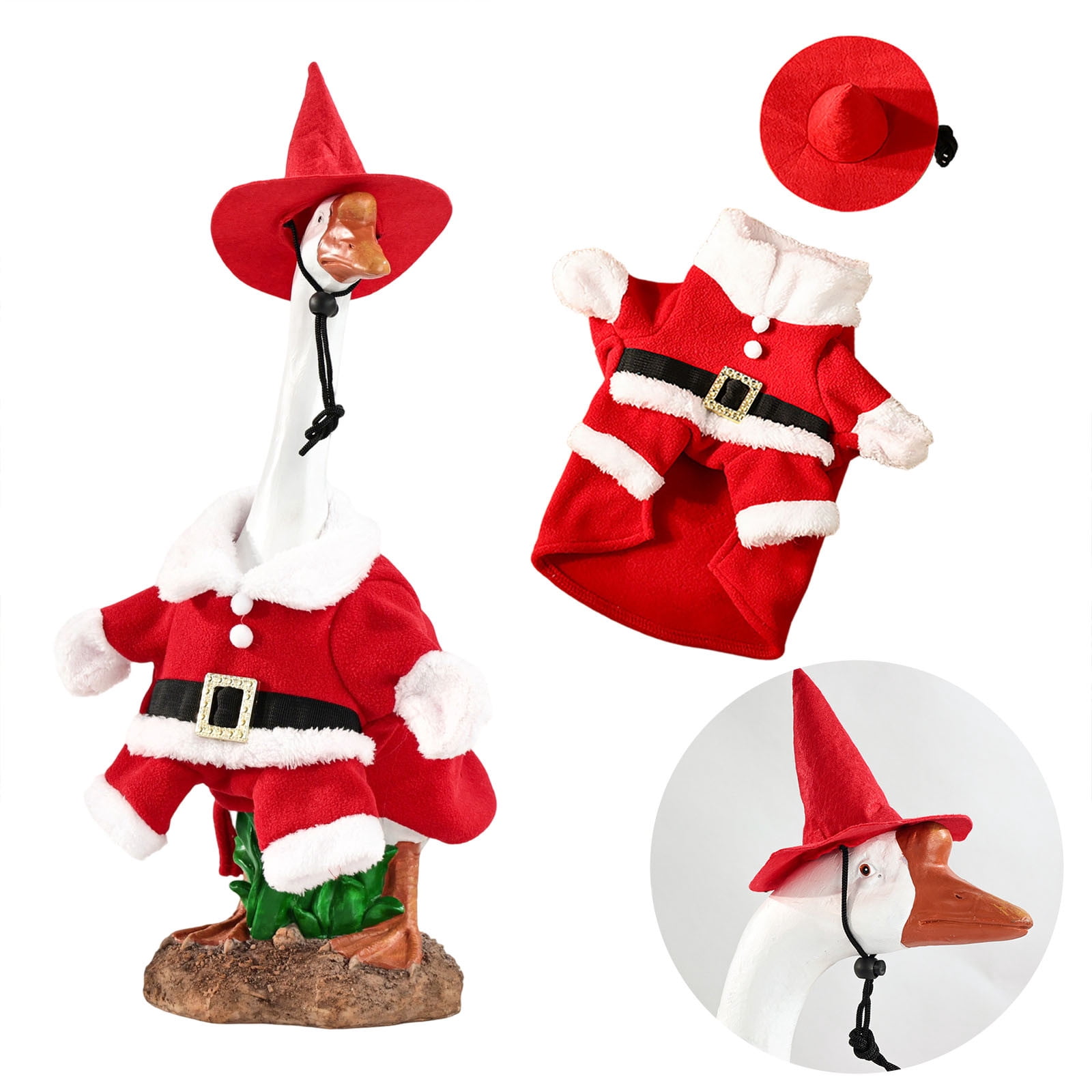 Boovnll Porch Goose Outfits, All Seasons Holiday Halloween, Thanksgiving, Christmas, St. Patrick's Day, Easter, 4th of July Goose Outfits for Patio Yard Garden Decor, Porch Goose Decorations