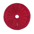thumbnail image 4 of Christmas Tree Skirt, 24x36x48 inches, Vintage Knit Design, Soft Polyester Fiber, Protects Floor from Needles and Water Stains, Perfect for Home Holiday Decor and Gifts, 4 of 8