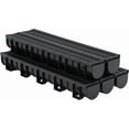 thumbnail image 3 of OUYAWEI 6PC Trench Drain System Driveway Drainage Channel Plastic Grates End Caps Heavy Duty Black, 3 of 9
