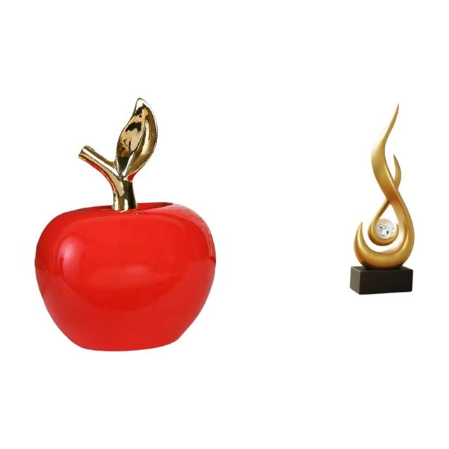 Escultura De Fruta De Cerámica Y Figura De Llama De Resina, Adorno De Arte Moderno Para El Hogar, Cafetería, Estudio, Sala De Estar, Decoración Navideña.