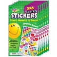 thumbnail image 1 of Sparkly Stars, Hearts, & Smiles Sticker Pad, 336 Stickers Per Pad, 6 Pads, 1 of 1