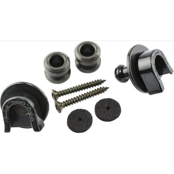 Fender Strap Locks and Buttons, Black (2)