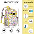 thumbnail image 6 of Pineapple Artwork School Bag, Waterproof Lightweight Backpack with Buckle, Spacious Multi Compartments, Perfect Gift for Travel, 6 of 6