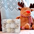 thumbnail image 3 of Fllostpr 24PC Colorful Christmas Ball Ornaments, Shatterproof Hanging Decor Set for Xmas Tree Wedding Party Home Indoor, 2.4", 3 of 6