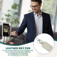 thumbnail image 4 of Uxcell Leather Key Fob Keys Cover RFID Key Fob Protector - Durable and Versatile Gray 1, 4 of 7