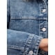thumbnail image 5 of CHAQUETA Casual de Mezclilla con Cuello Plano y Manga Larga para Mujeres INSPIRE CHIC con Bolsillos XL Gris Azul, 5 of 6