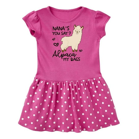 

Inktastic Nana s You Say Alpaca My Bags Gift Baby Girl Dress