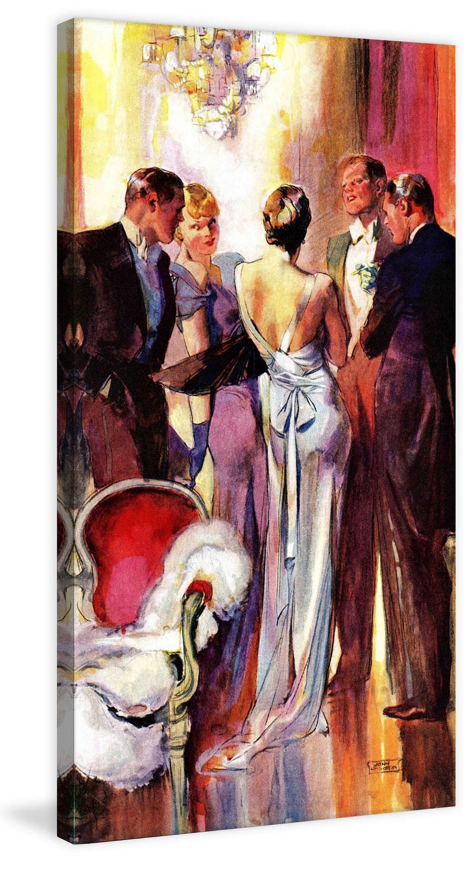 Marmont Hill Vintage Fashion Milk and Honey by John LaGatta Painting Print on Wrapped Canvas