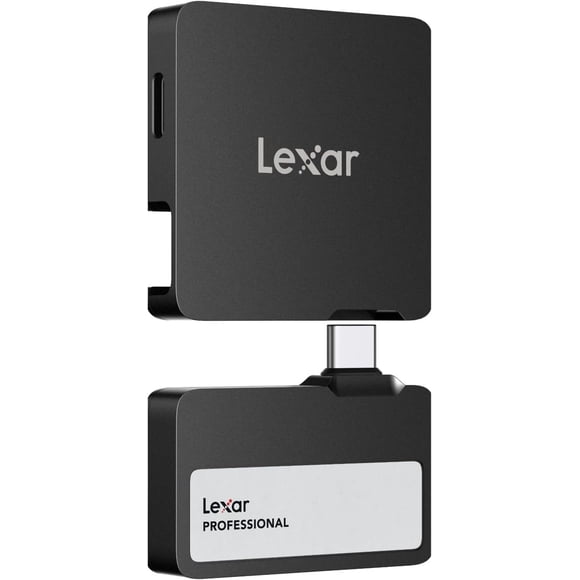 Unidad SSD Portátil Lexar 1TB Go con Hub Negro
