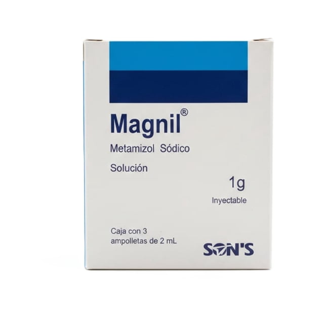 Sons MAGNIL Metamizol Sodico 1g / 2ml con 3 ampolletas