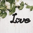 thumbnail image 5 of Love Wood Cutout Front Door Wooden Decor Letters Cut Art Sign Wall Hanging Decorative for Dining Room Cafe Shop Shelf Apartment Rustic Farmhouse Porch Party Valentines Day Gift 11.9x5.9in for making, 5 of 9
