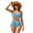 Cherry Blossom, variant on Garronmavis Women's 2 Piece Bikini Set Tropical Palm Print High Waisted Tummy Control Swimsuits Twist Front Crisscross Tie Back Adjustable Side Tie Bathing Suit Swimwear
