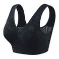 thumbnail image 2 of Resicozy Cool Liftup Bra, Summer Anti Sagging Sports Bras Buttonless Lift Up Mesh Bra Wireless Comfort Full Coverage Bras Black XL, 2 of 6
