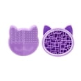 thumbnail image 1 of Silicon Brush Cleaning Pad Brush Cleaner Mat High Temperature Resistant Makeup Brush Holder Silicone Makeup Brush Scrubber Makeup Brush Cleaner Stand for Makeup Brush, 1 of 3