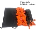 thumbnail image 2 of Corde de Tente Réfléchissante Portable Coupe-Vent Cordon de Canopée avec Kit de Sac de Rangement Cordes à Vent Équipement de Sport Randonnée Escalade Orange, 2 of 9