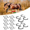 thumbnail image 1 of Horseshoe Kit, Horseshoe, Tough Wear Resistant 10 Pairs for Horseshoe Riding Accessory Training Horse Horseshoe Kit, 1 of 7