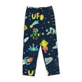 thumbnail image 4 of Xecao Funny Spaceships Women's Straight Lounge Pajama Pants: The Epitome of Relaxed Sleepwear, 4 of 9