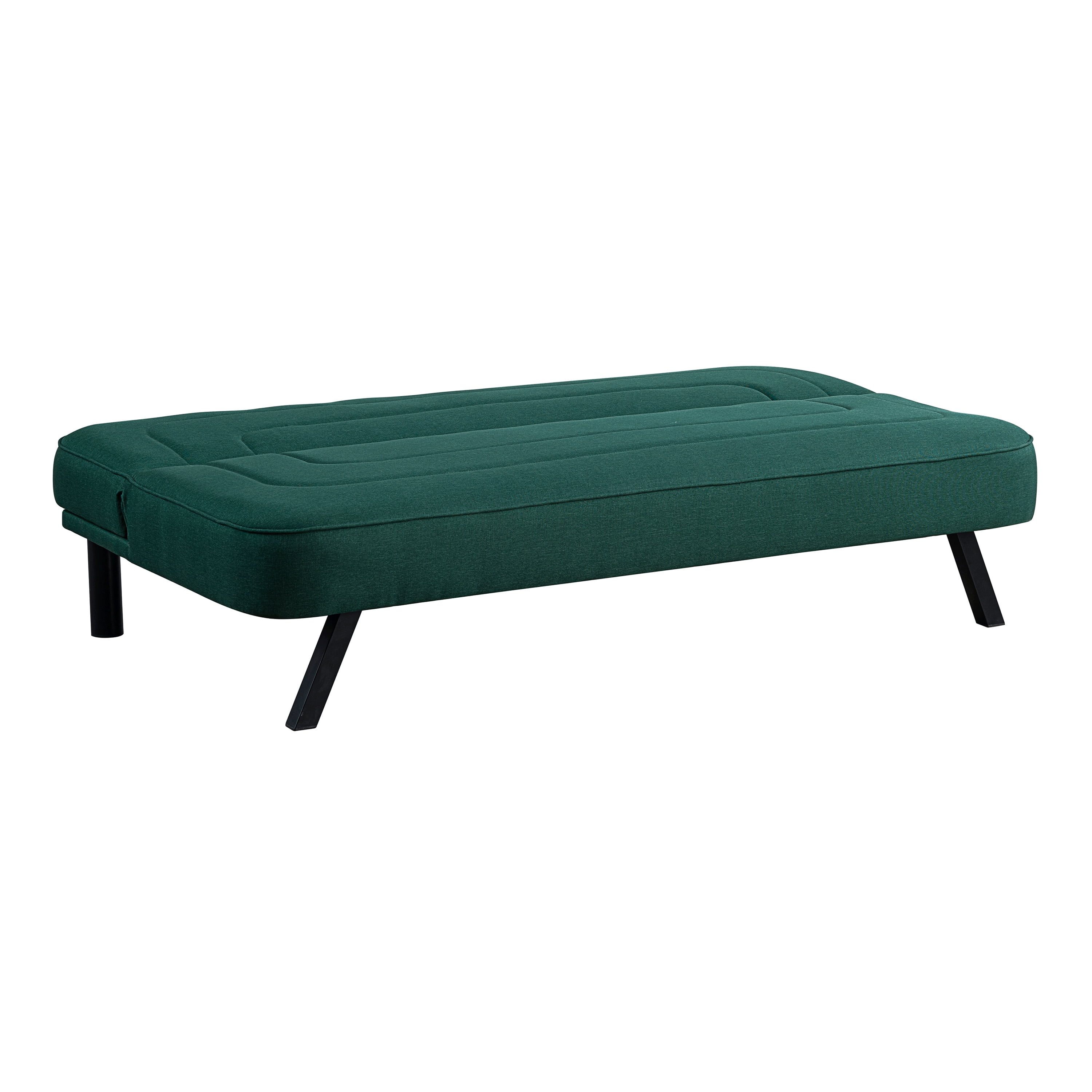 Serta Fletcher Modern Twin Futon, Green Woven Fabric
