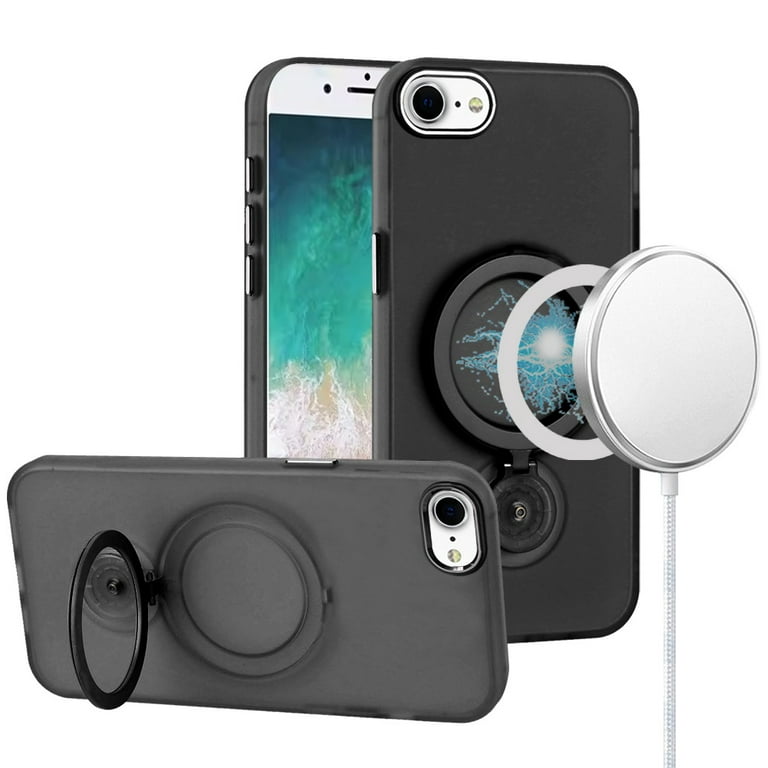 CANSHN Cover Magnetica per iPhone 16 Plus(6,7 Pollici), Compatibile con MagSafe, [Protezione Completa Della Fotocamera], Custodia Traslucida Opaca Protettiva Sottile Antiurto,Verde Profondo