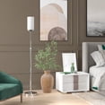 thumbnail image 3 of Evelyn&Zoe Frieda 66" Tall Floor Lamp with Glass Shade, Polished Nickel/White Milk, 3 of 7