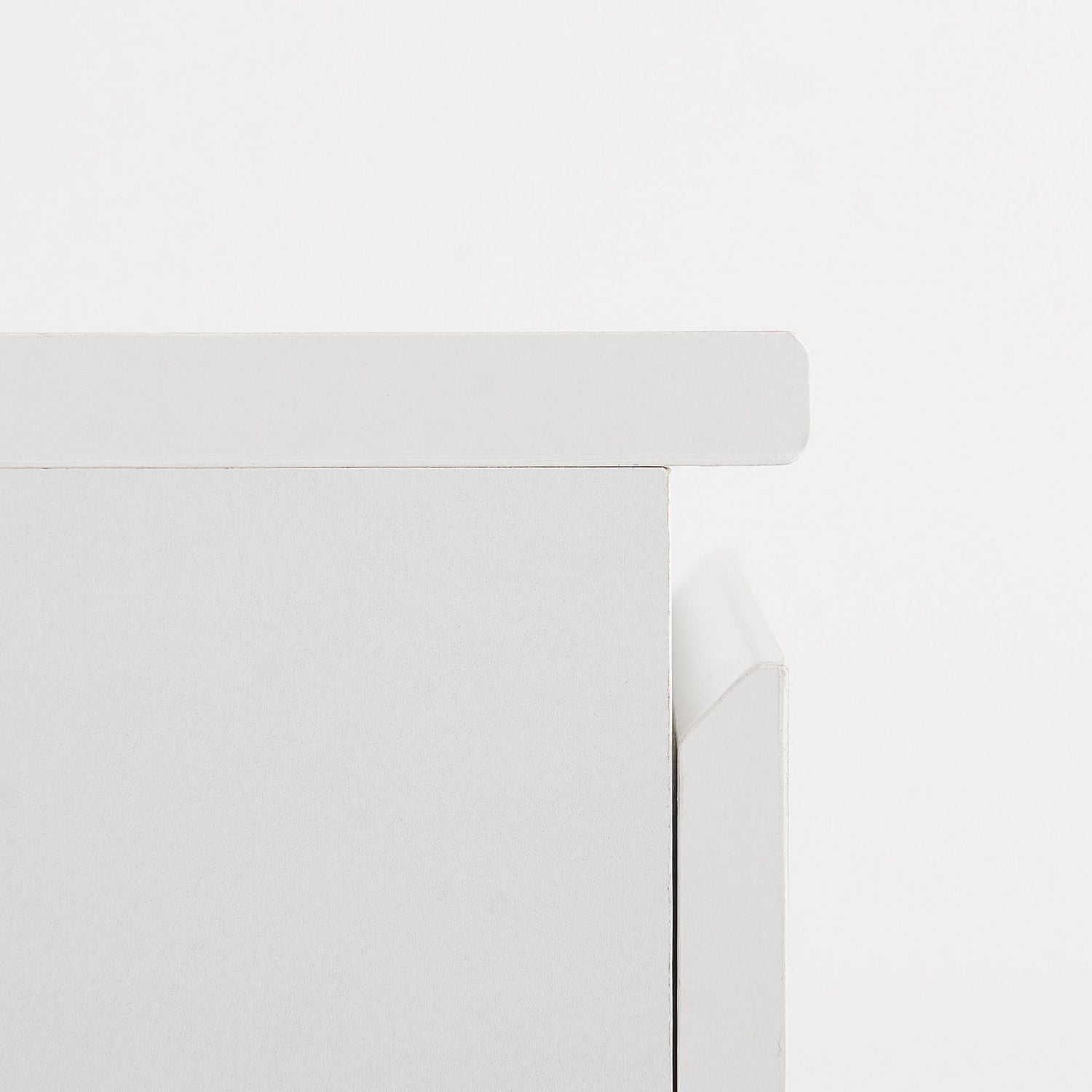 HOMETRENDS Table de chevet à 2 tiroirs, pour adultes, enfants et adolescents, Finition blanche