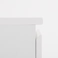 thumbnail image 5 of Table de chevet Hometrends à 2 tiroirs, pour adultes, enfants et adolescents, finition blanche, 5 of 5